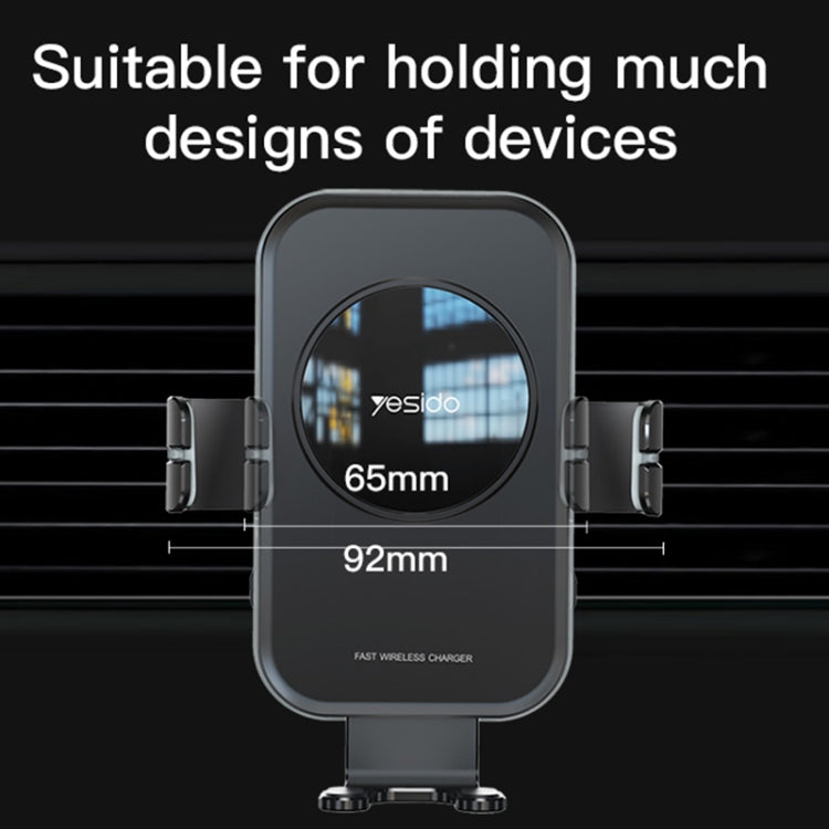 Yesido C118 15W Car Wireless Fast Charger Smart Induction Suction Cup Phone Holder ÎҵÄÉ̵ê