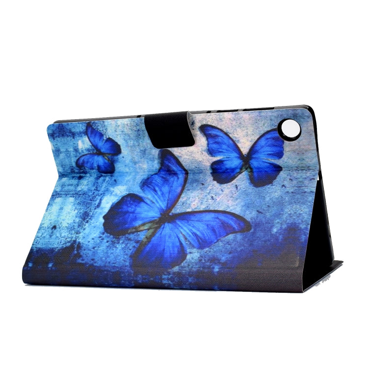 Colored Drawing Horizontal Flip Leather Case with Holder & Card Slots & Sleep / Wake-up Function