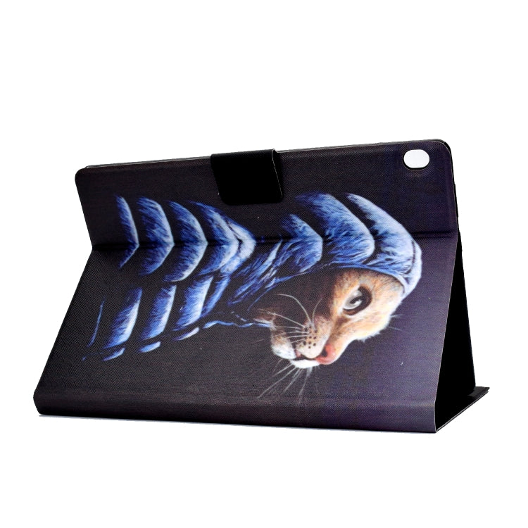 Colored Drawing Horizontal Flip Leather Case with Holder & Card Slots & Sleep / Wake-up Function