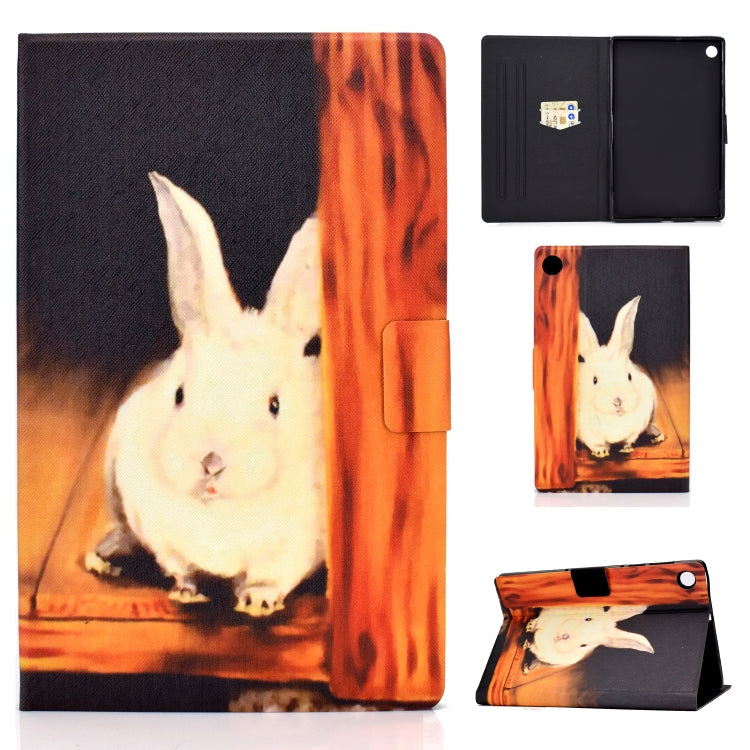 Colored Drawing Horizontal Flip Leather Case with Holder & Card Slots & Sleep / Wake-up Function