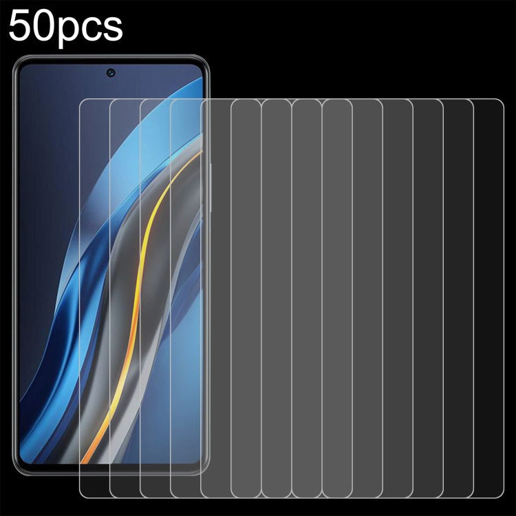 50pcs 0.26mm 9H 2.5D Tempered Glass Film