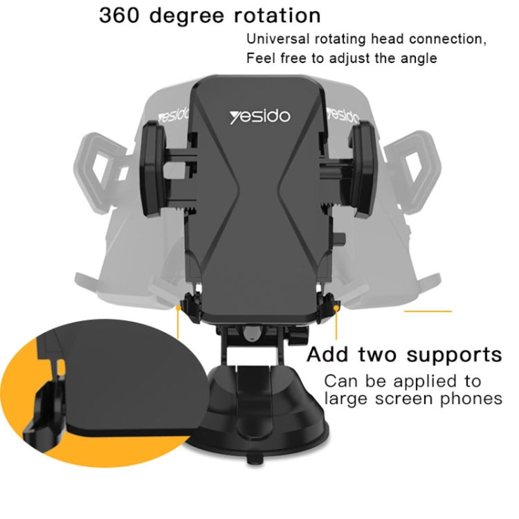 Yesido C40 Car Foldable 360 Degree Rotation Automatic Clip Phone Holder ÎҵÄÉ̵ê