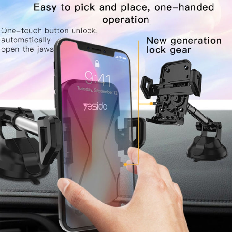 Yesido C40 Car Foldable 360 Degree Rotation Automatic Clip Phone Holder ÎҵÄÉ̵ê