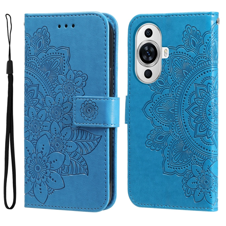 7-petal Flowers Embossing Leather Phone Case, Series 1