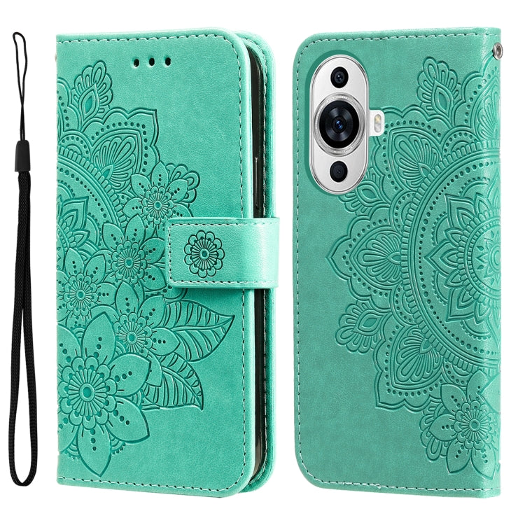 7-petal Flowers Embossing Leather Phone Case, Series 1