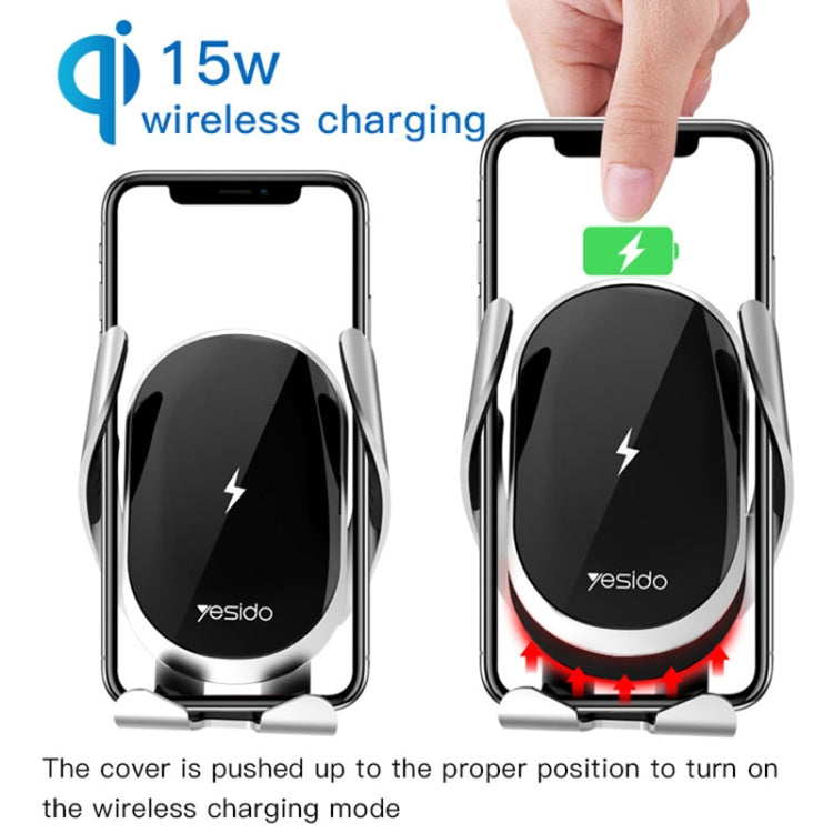 Yesido C78 Car Automatic Clamping 15W Qi Wireless Charger Phone Holder ÎҵÄÉ̵ê