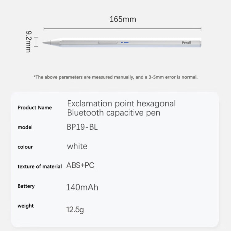 BP19-BL Type-C Universal Magnetic Hexagon Bluetooth Stylus Pen My Store