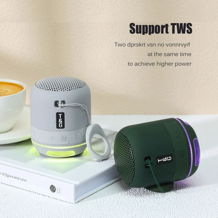 T&G TG294 TWS LED Mini Portable Wireless Stereo Sound Outdoor Speaker