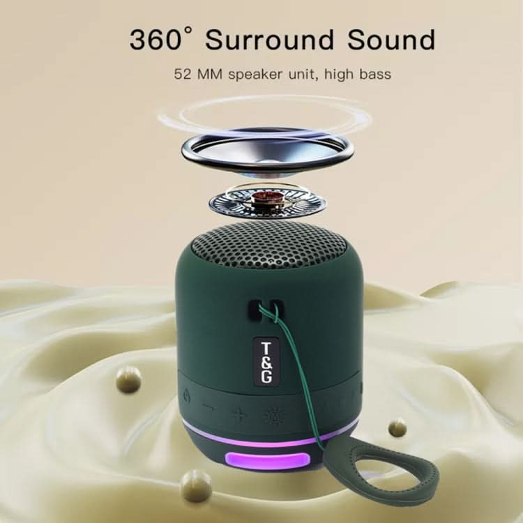 T&G TG294 TWS LED Mini Portable Wireless Stereo Sound Outdoor Speaker