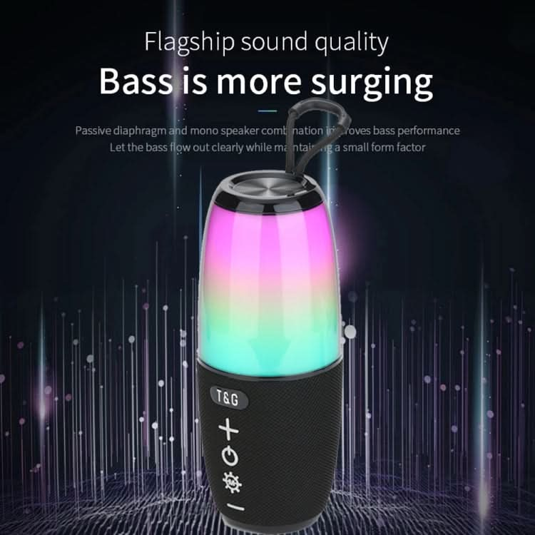 T&G TG644 5W High Power RGB Light Portable Bluetooth Speaker