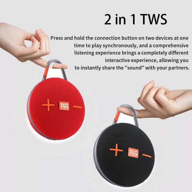 T&G TG648 TWS Outdoor Mini Portable Wireless Bluetooth Speaker with LED Light