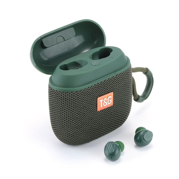 T&G TG809 2 in 1 Portable Outdoor Wireless Speaker & Mini TWS Bluetooth Earbuds