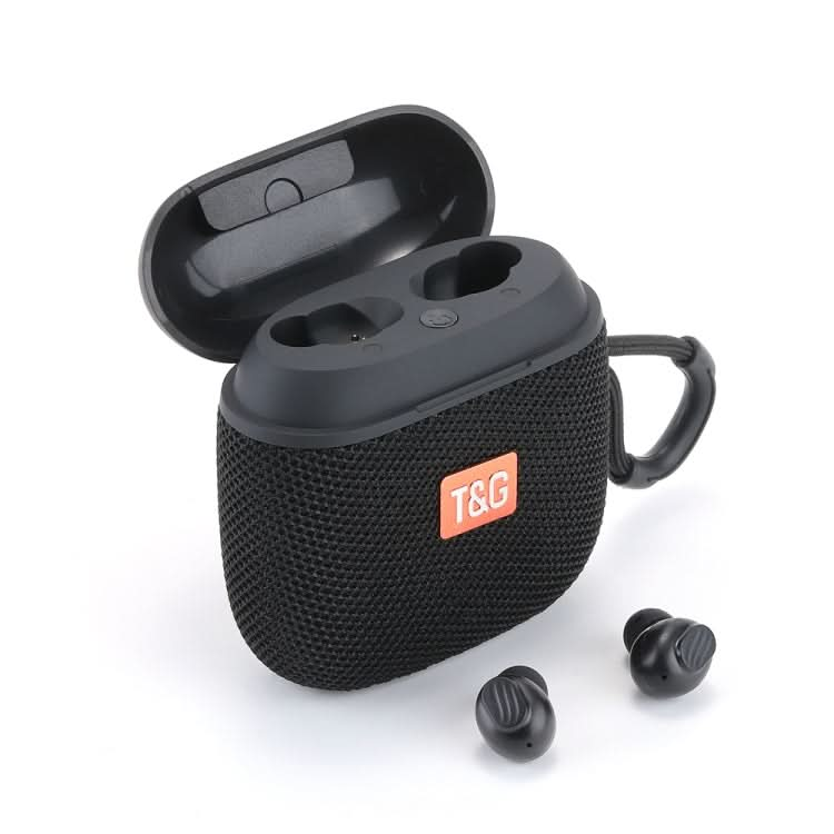 T&G TG809 2 in 1 Portable Outdoor Wireless Speaker & Mini TWS Bluetooth Earbuds