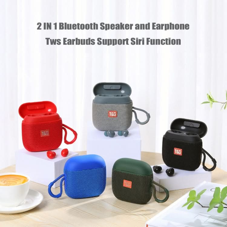 T&G TG809 2 in 1 Portable Outdoor Wireless Speaker & Mini TWS Bluetooth Earbuds