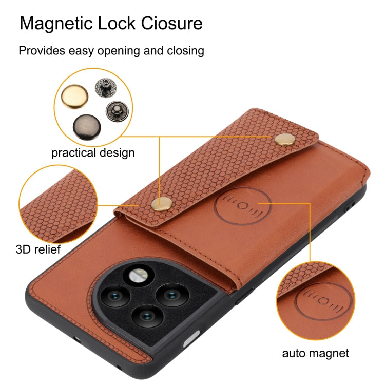 Double Buckle Magnetic PU+TPU Phone Case