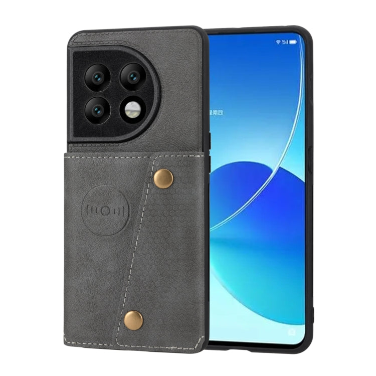 Double Buckle Magnetic PU+TPU Phone Case My Store