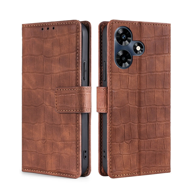 Skin Feel Crocodile Magnetic Clasp Leather Phone Case My Store