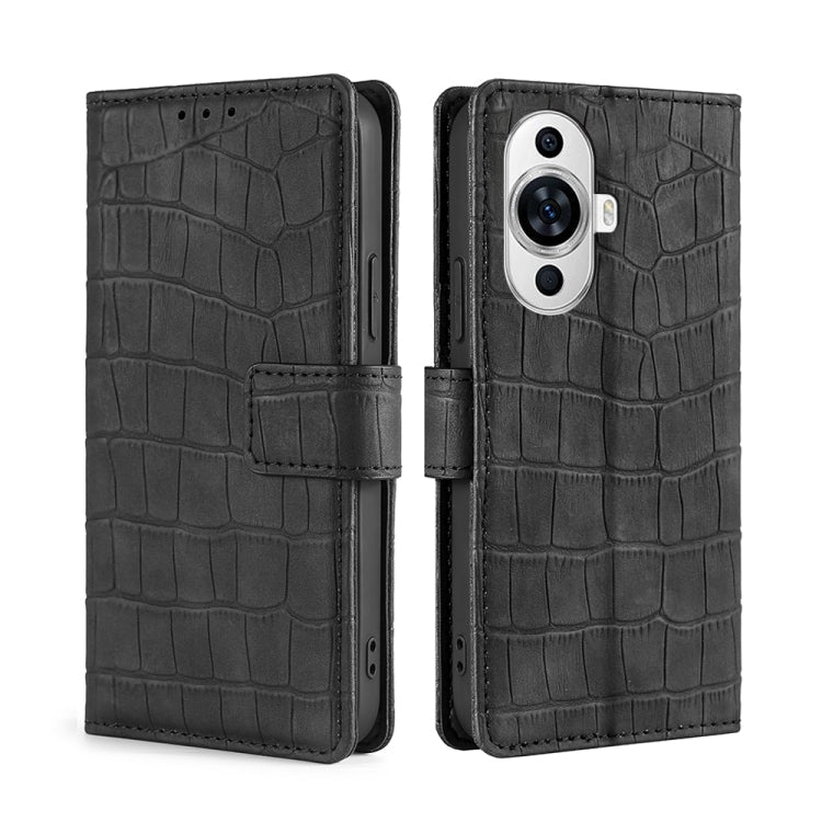 Skin Feel Crocodile Magnetic Clasp Leather Phone Case, Series 1