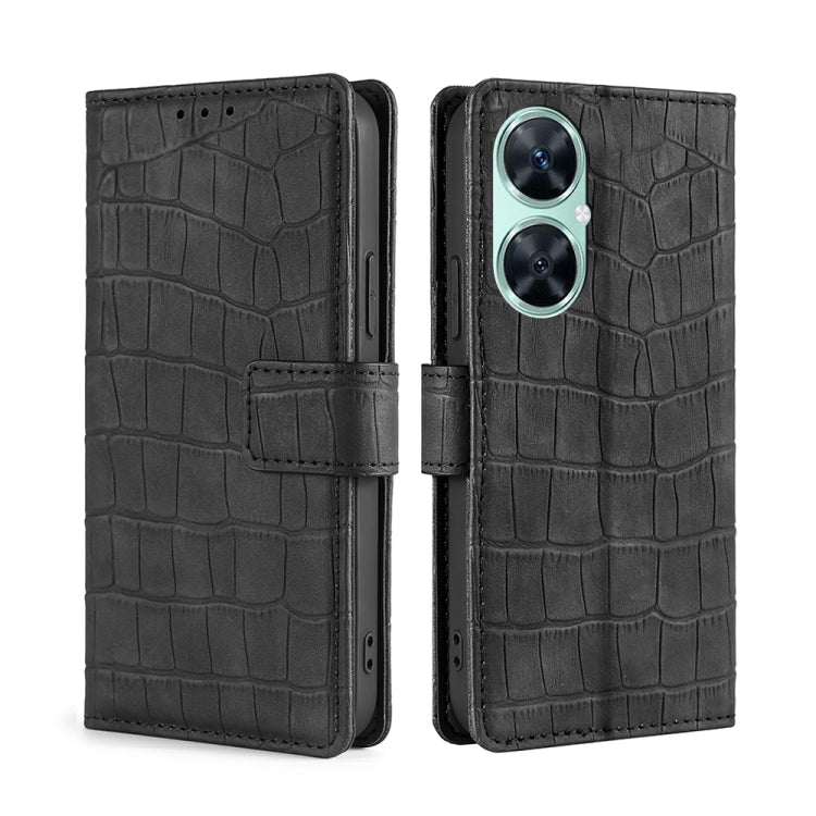 Skin Feel Crocodile Magnetic Clasp Leather Phone Case, Series 1