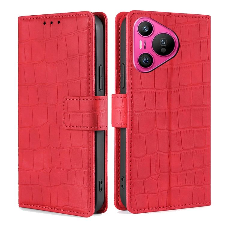 Skin Feel Crocodile Magnetic Clasp Leather Phone Case, Series 1