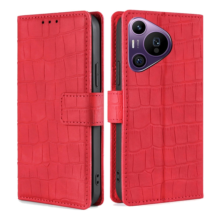 Skin Feel Crocodile Magnetic Clasp Leather Phone Case, Series 1