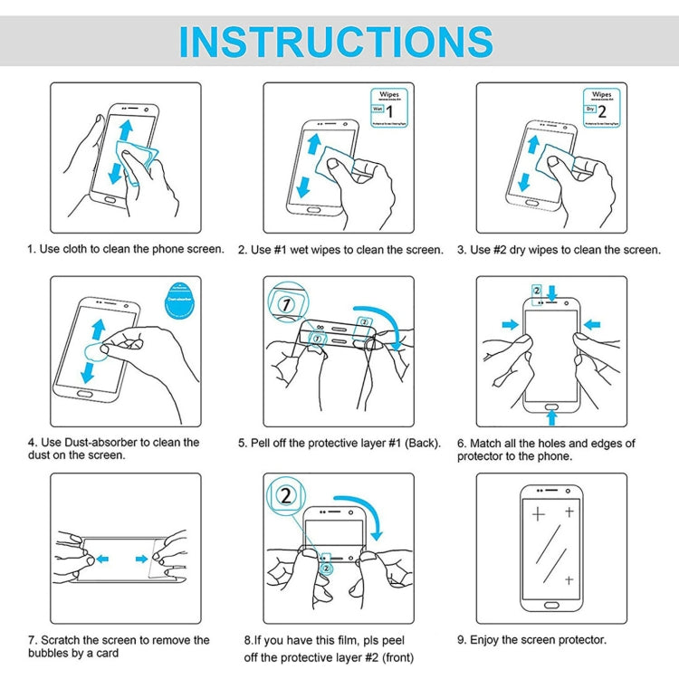 25pcs 9H 2.5D Explosion-proof Tempered Glass Tablet Film-Reluova