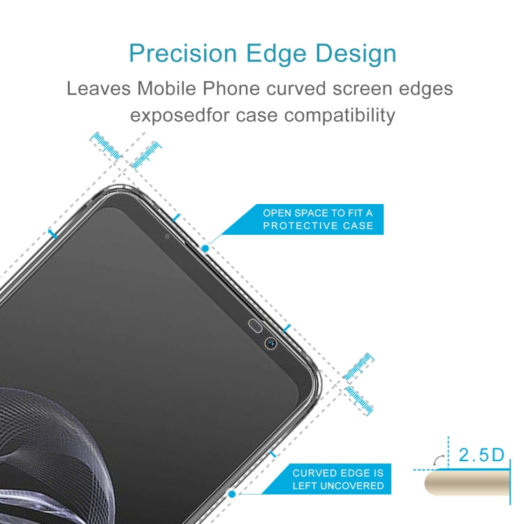 50pcs 0.26mm 9H 2.5D Tempered Glass Film-Reluova