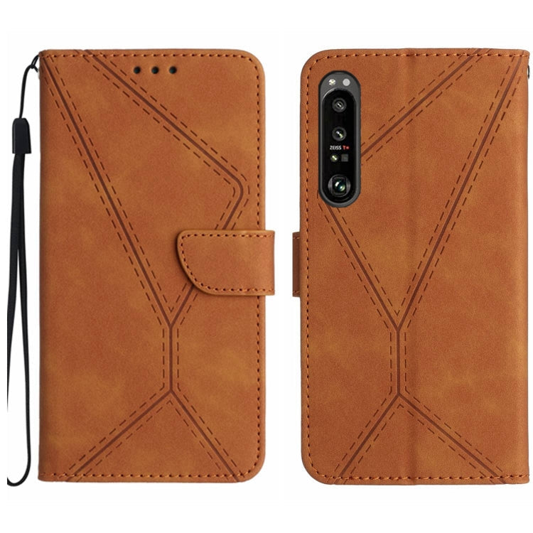 Stitching Embossed Leather Phone Case, Series 2