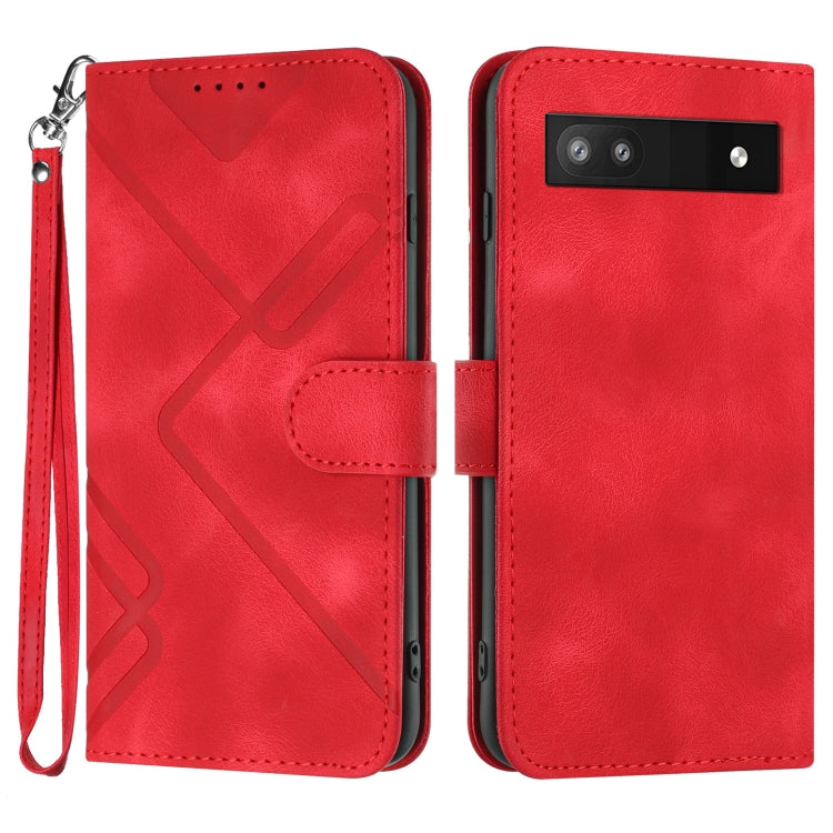 Line Pattern Skin Feel Leather Phone Case, Series 2 My Store