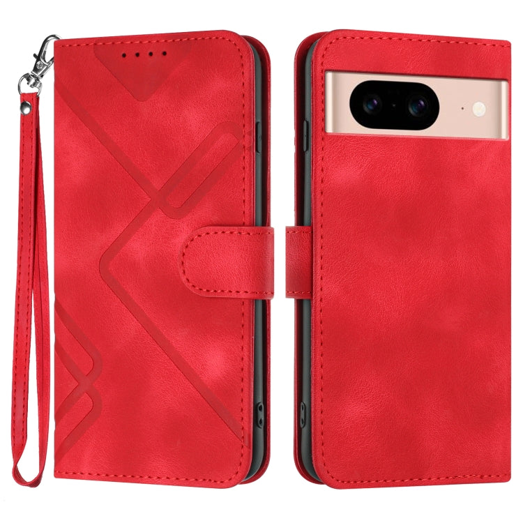 Line Pattern Skin Feel Leather Phone Case, Series 1 My Store