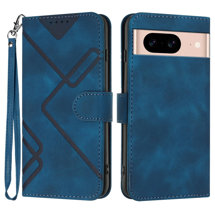 Line Pattern Skin Feel Leather Phone Case, Series 1