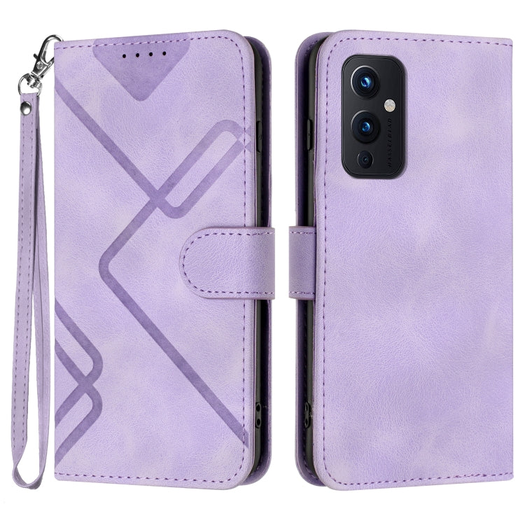 Line Pattern Skin Feel Leather Phone Case, Series 2