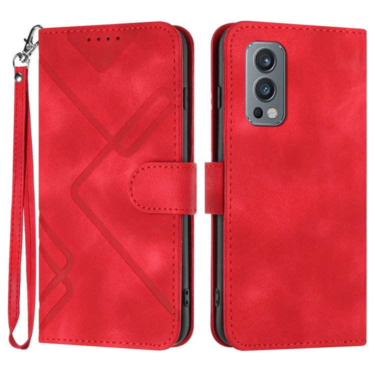 Line Pattern Skin Feel Leather Phone Case, Series 2 My Store