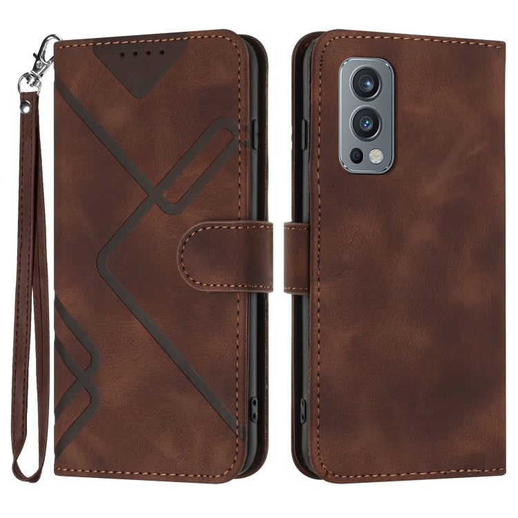 Line Pattern Skin Feel Leather Phone Case, Series 2 My Store