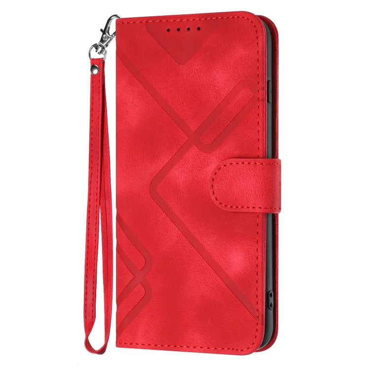 Line Pattern Skin Feel Leather Phone Case, Series 1