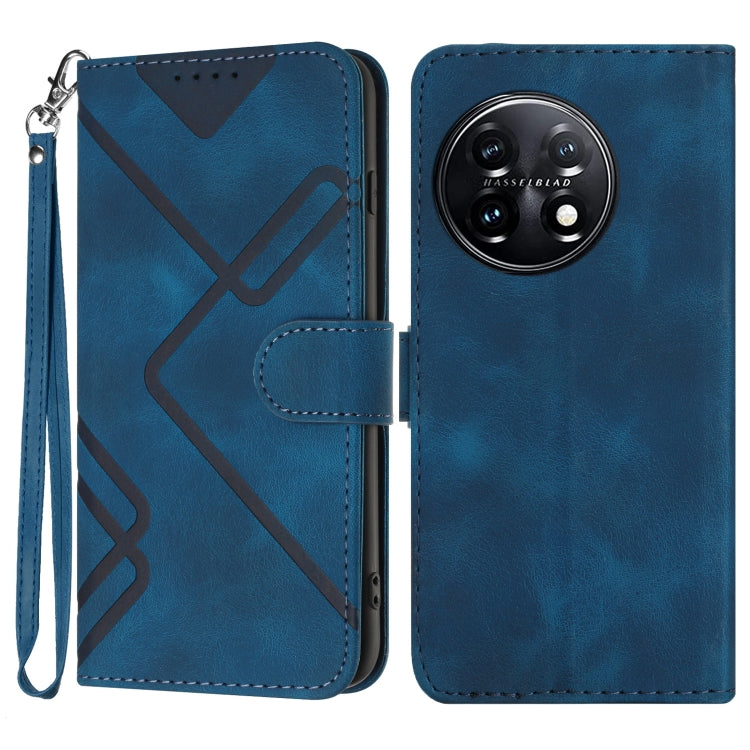 Line Pattern Skin Feel Leather Phone Case, Series 1