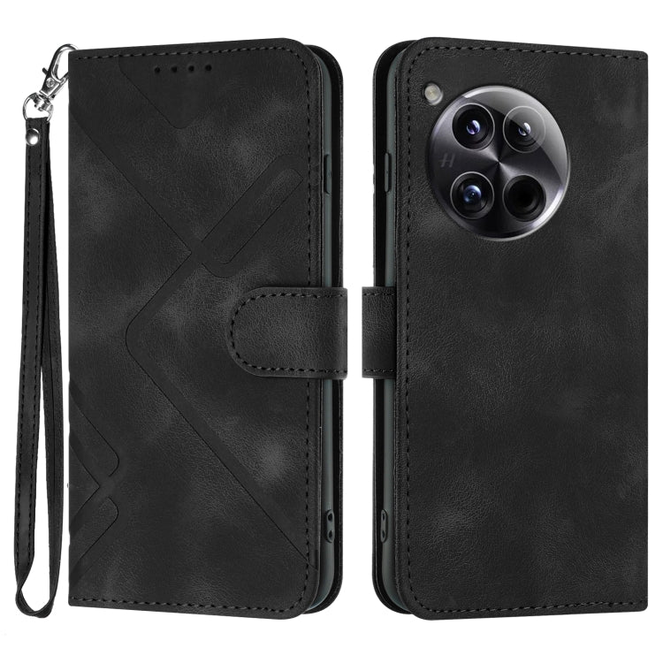 Line Pattern Skin Feel Leather Phone Case, Series 1