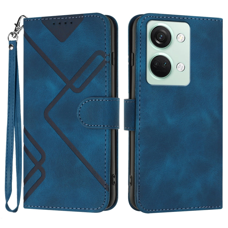 Line Pattern Skin Feel Leather Phone Case, Series 1