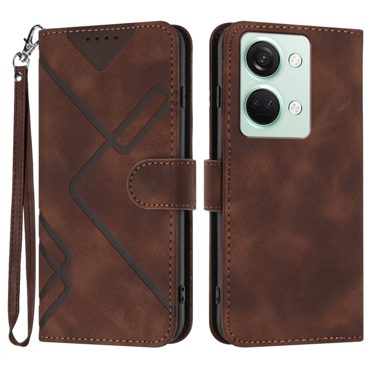 Line Pattern Skin Feel Leather Phone Case, Series 1 My Store