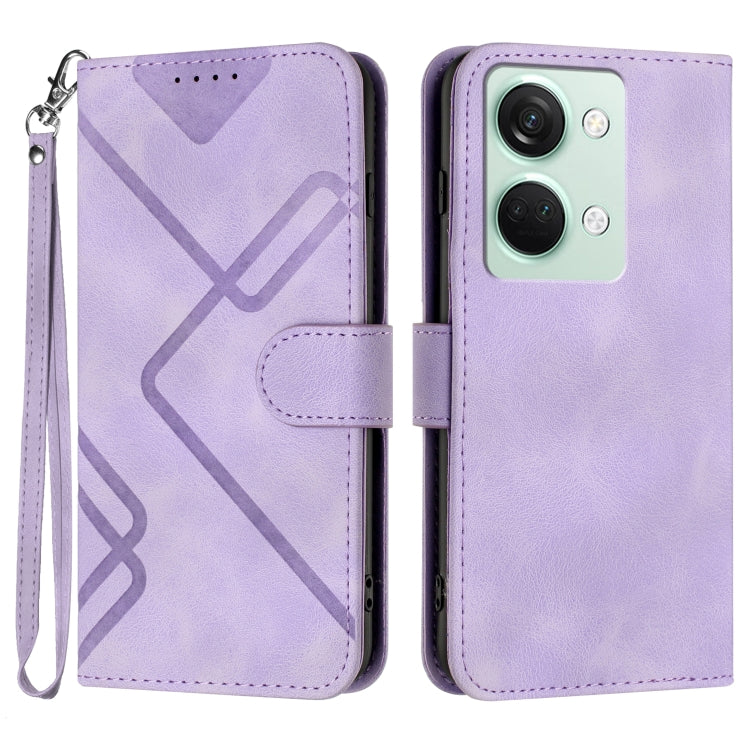 Line Pattern Skin Feel Leather Phone Case, Series 1