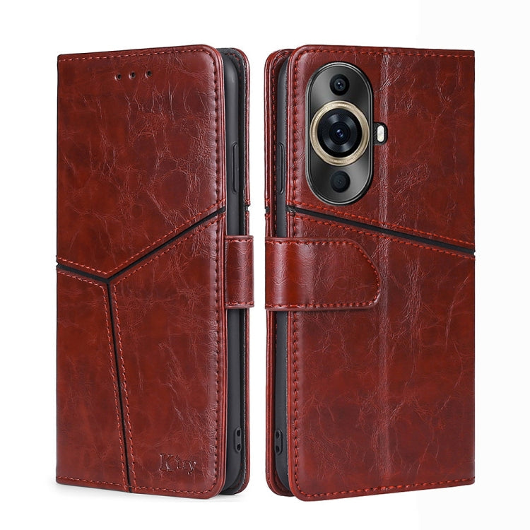 Geometric Stitching Leather Phone Case, Series 2