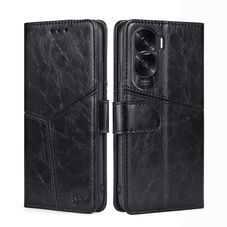 Geometric Stitching Leather Phone Case My Store