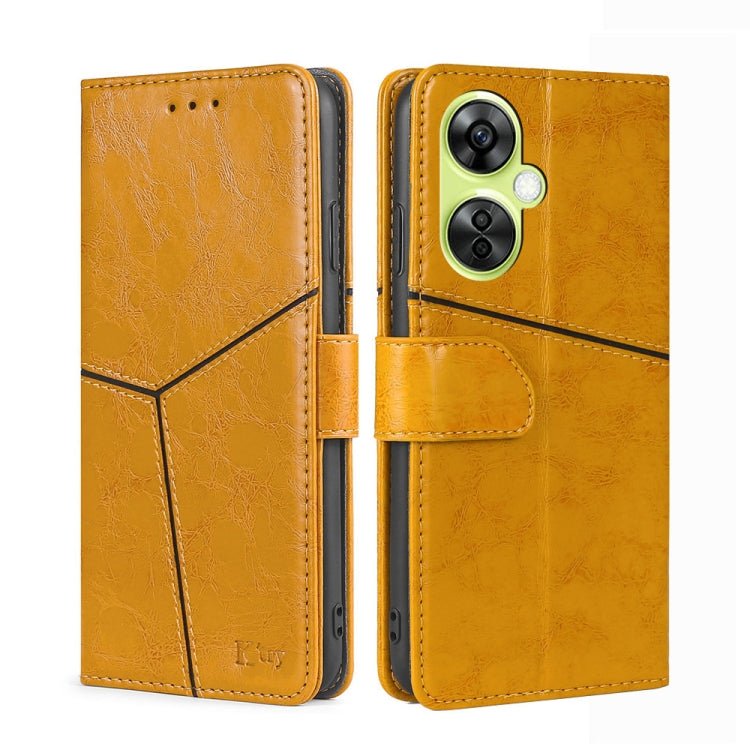 Geometric Stitching Leather Phone Case