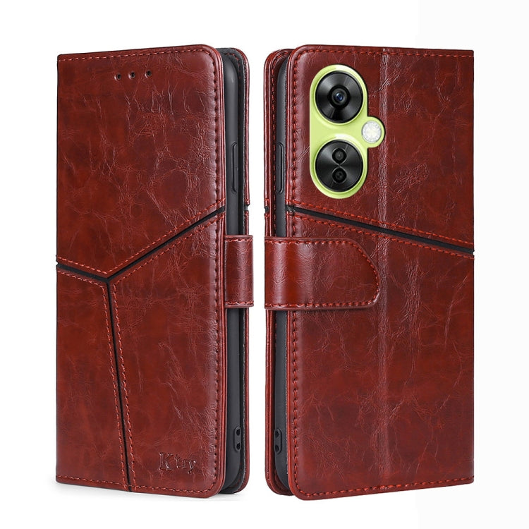 Geometric Stitching Leather Phone Case My Store