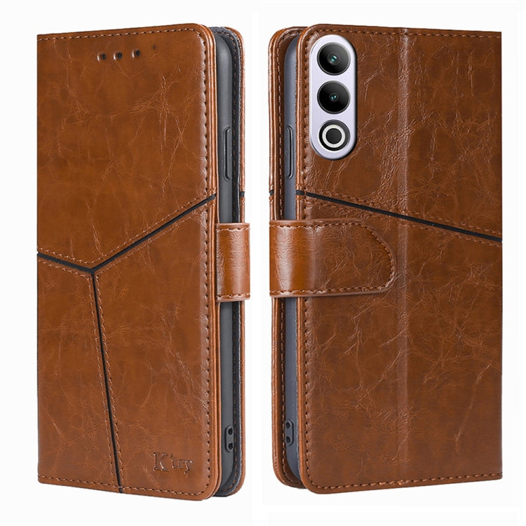 Geometric Stitching Leather Phone Case My Store