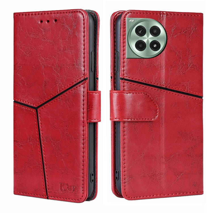 Geometric Stitching Leather Phone Case