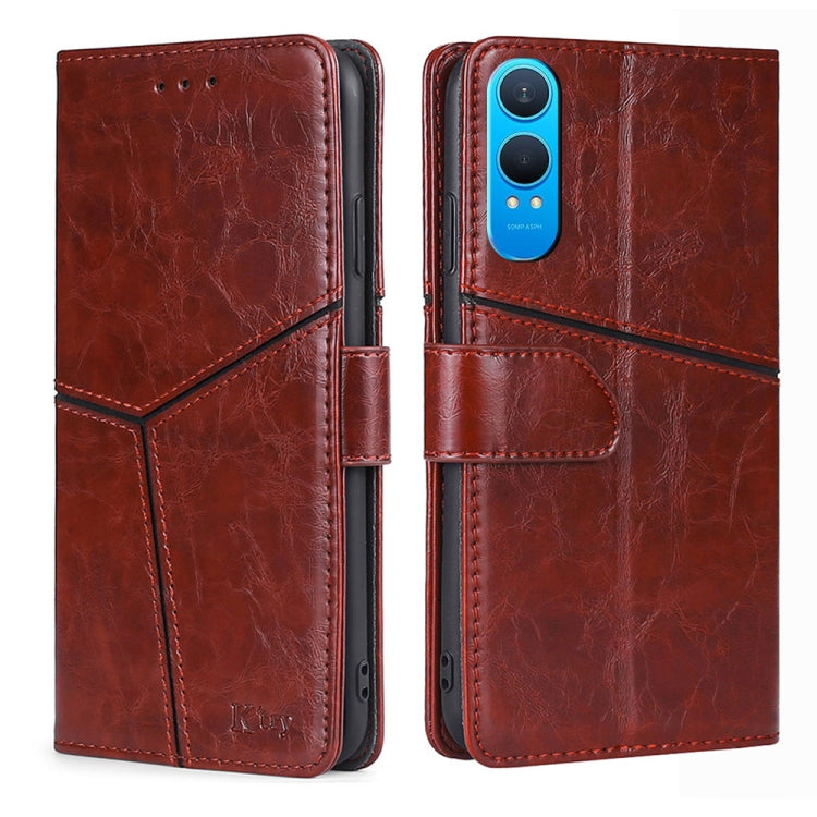 Geometric Stitching Leather Phone Case My Store