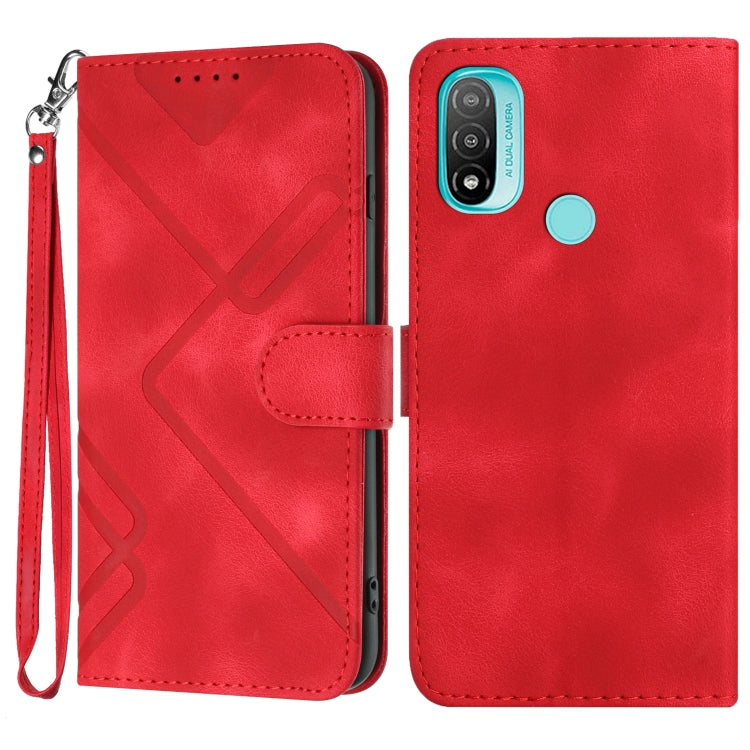 Line Pattern Skin Feel Leather Phone Case, Series 3 My Store