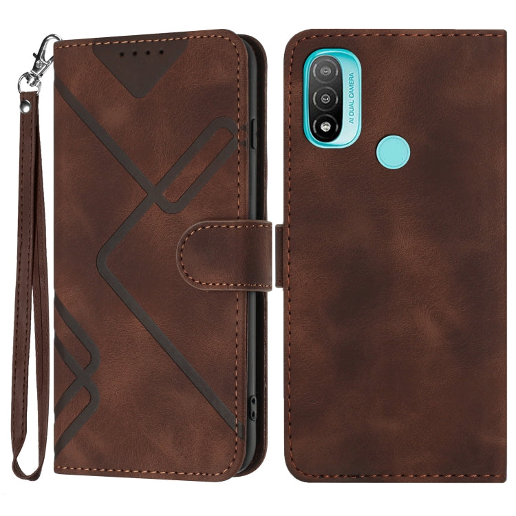 Line Pattern Skin Feel Leather Phone Case, Series 3 My Store