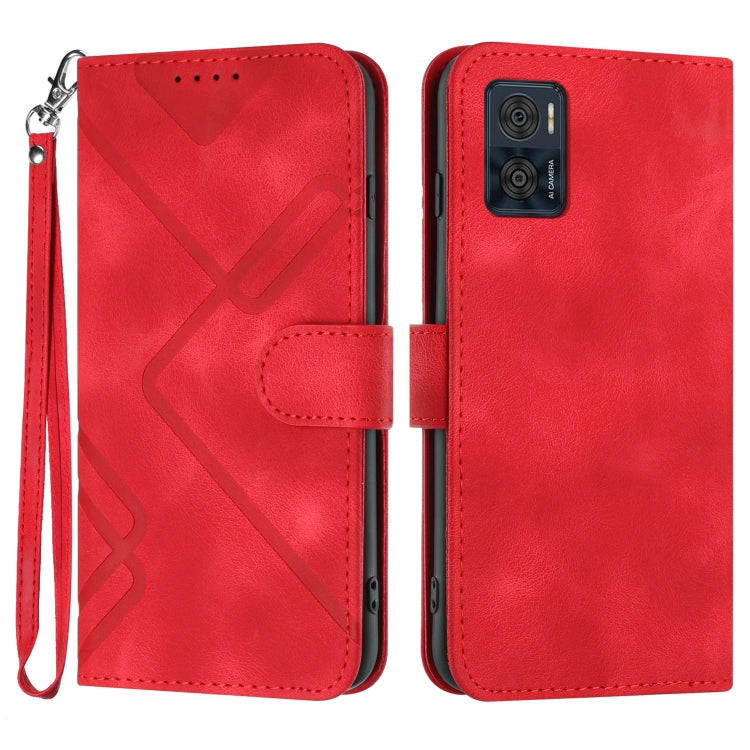 Line Pattern Skin Feel Leather Phone Case, Series 3 My Store